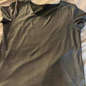 Silver metallic blouse